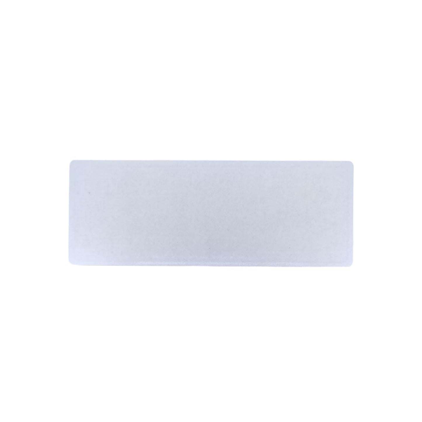Plain white back view of the self-adhesive CCTV 24 hour surveillance sign, ready for application.