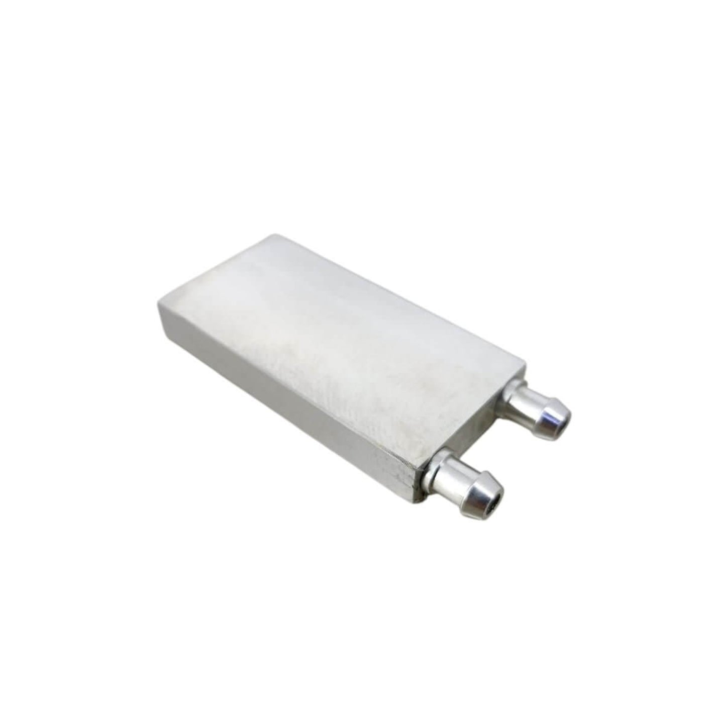 Aluminum water cooling block for CPU, GPU, and industrial applications, designed for optimal heat dissipation.