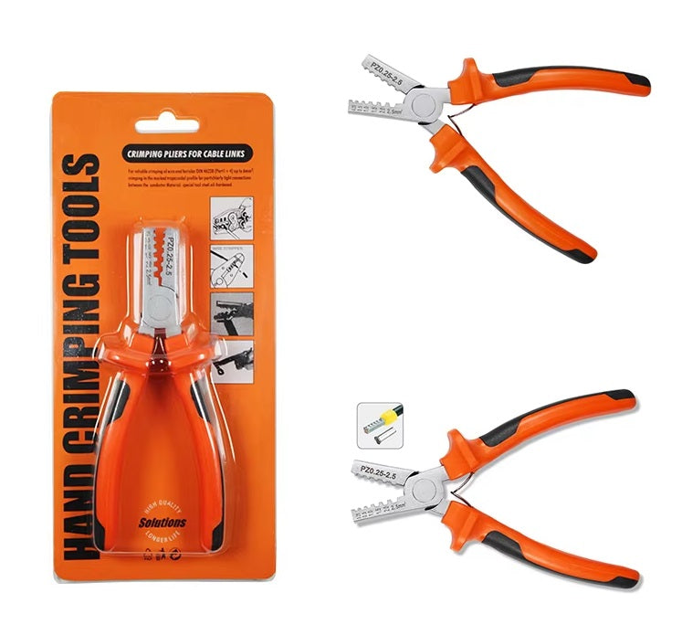 Crimping pliers for Cable End Sleeves tube terminals 0.25mm-2.5mm²