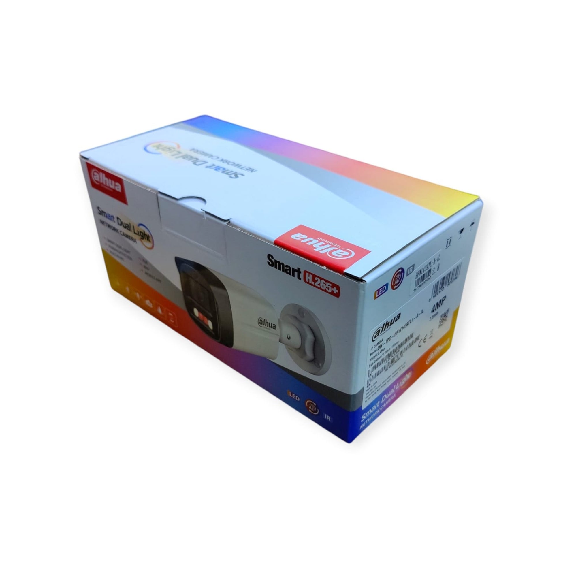 Dahua 4MP Smart Dual Light camera box, highlighting the model number IPC-HFW1439TL1-A-IL.
