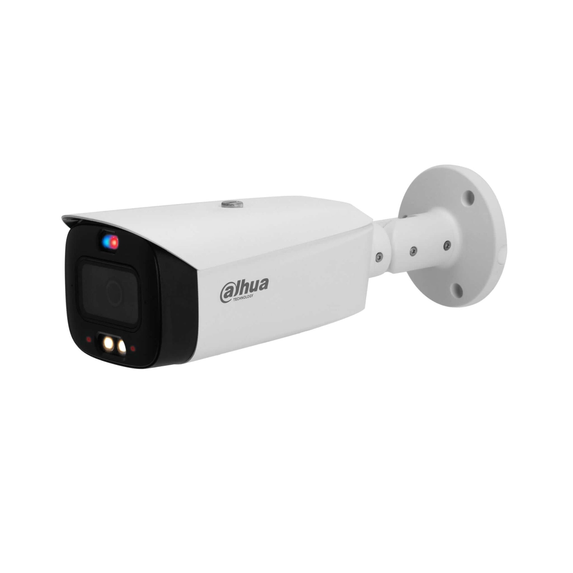 Dahua 8MP WizSense network bullet camera with smart dual light and active deterrence features, front view.