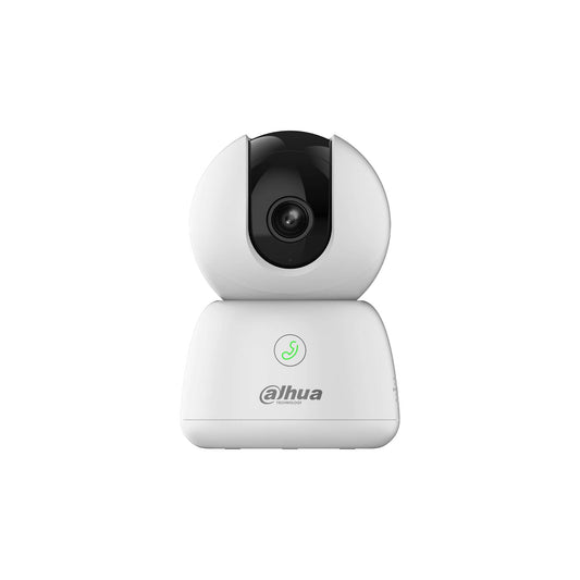 Front view of the white Dahua H3B 3MP indoor Wi-Fi pan and tilt security camera.