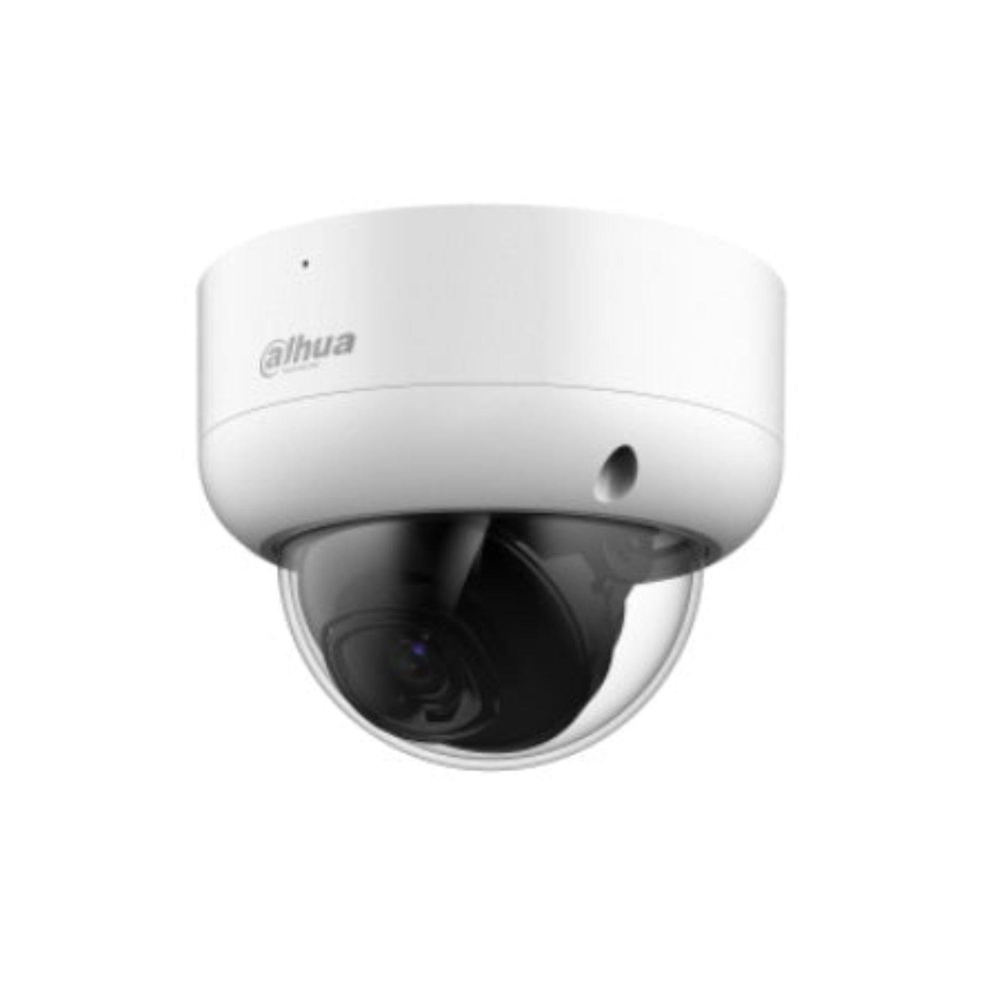 Angled view of the Dahua 2MP HDCVI Dome Camera, model DH-HAC-HDBW1231EAP-A, white housing.