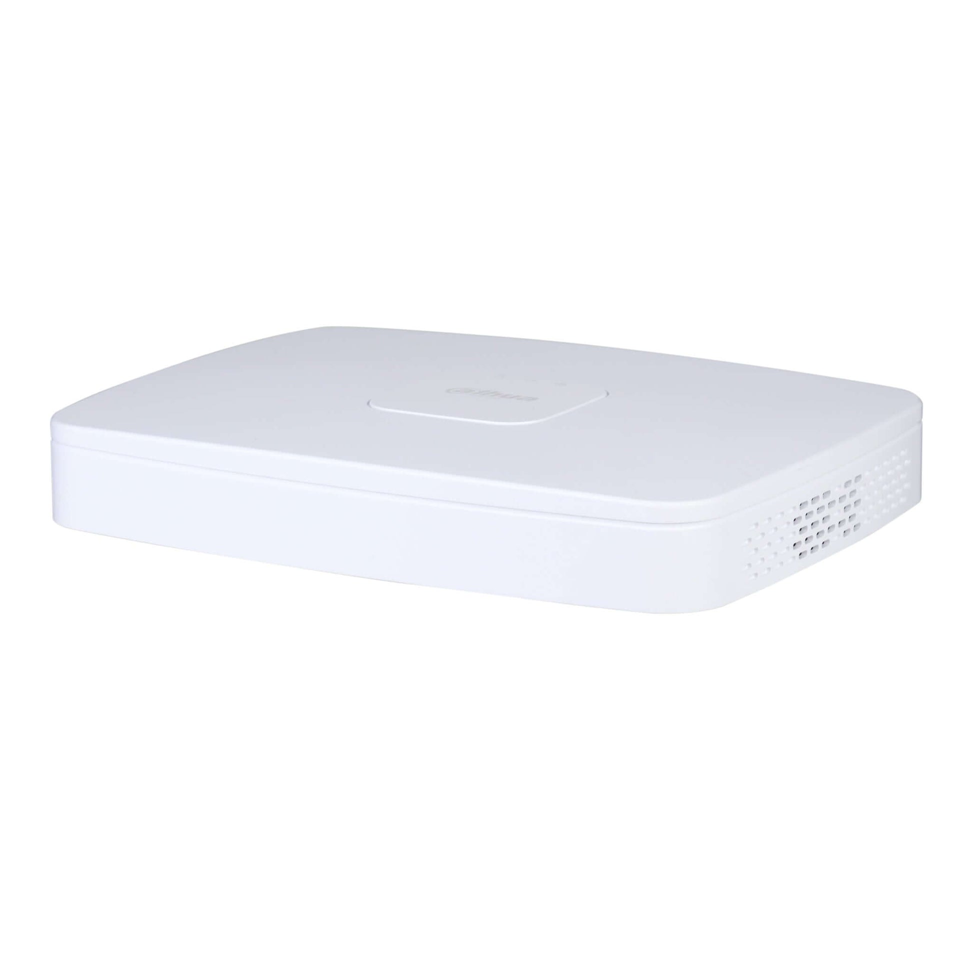 Dahua NVR2108-8P-4KS3 8-channel Smart 1U 8PoE 1HDD Lite Network Video Recorder, white, sleek design.