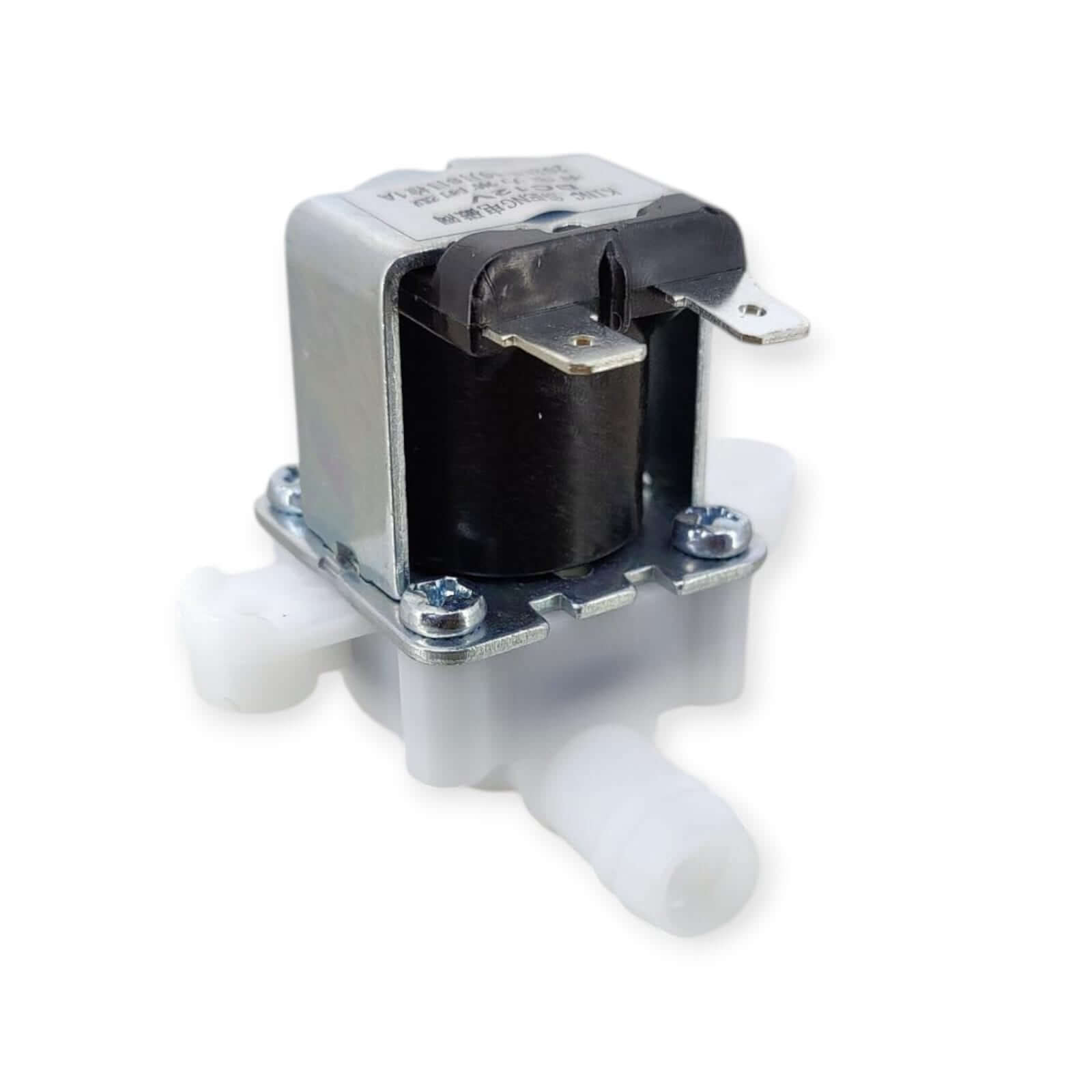 DC 12V electric solenoid valve for water and air control, featuring a sturdy design and reliable normally closed operation.