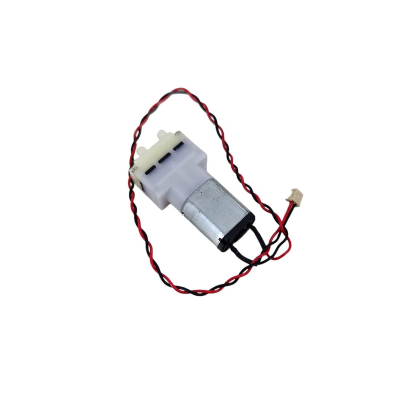 DC 3.7-6V micro water suction pump motor with wires, ideal for aquariums and small drainage applications.