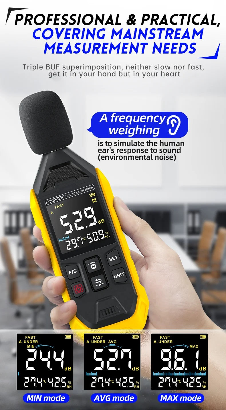 FNIRSI高精度噪音計