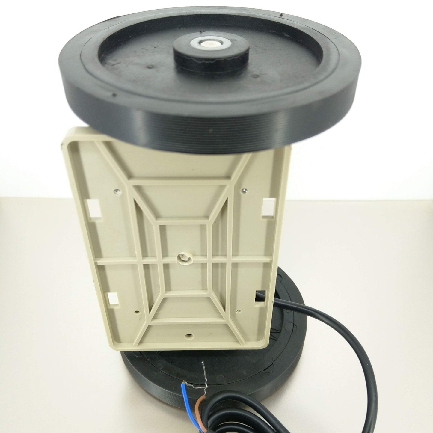 DJ96-S Digital Length Counter base with textured wheel and wiring, designed for precise industrial measurements.