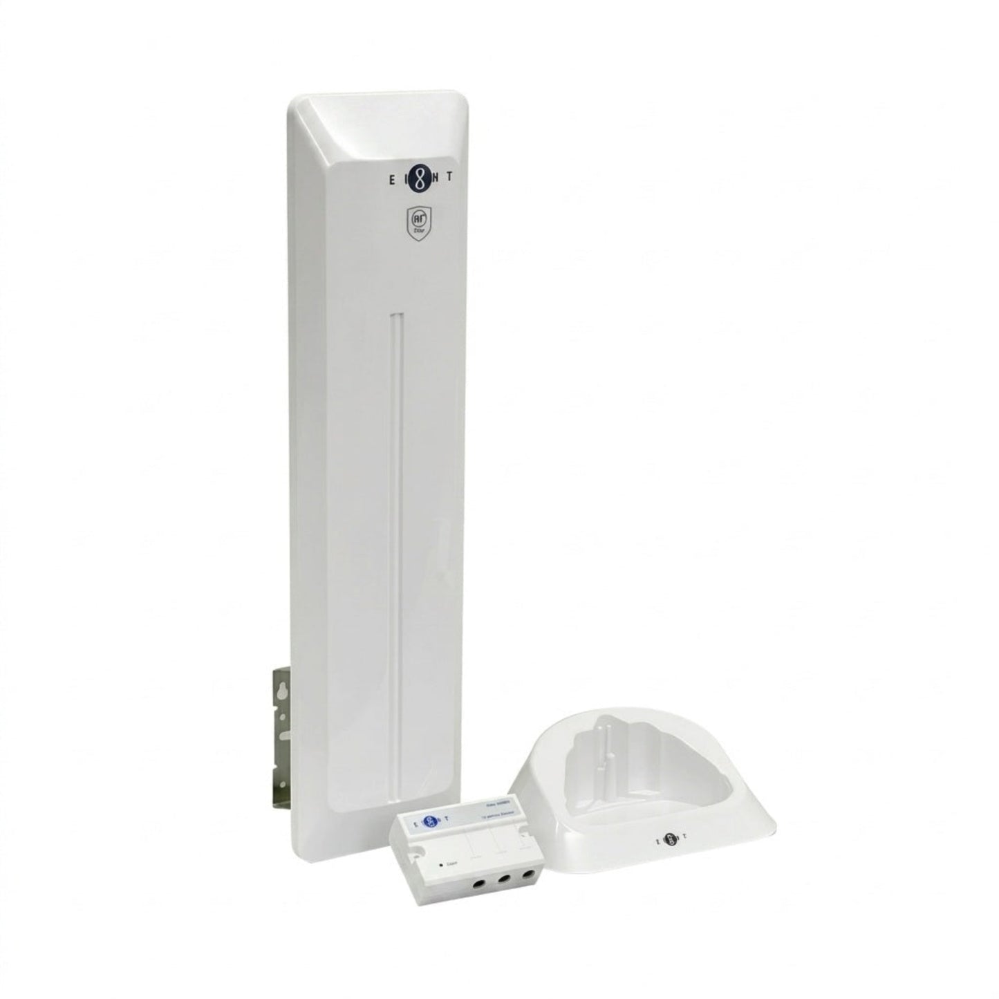 EIGHT ODA-188(5G) antenna with wall and mast mounting brackets.