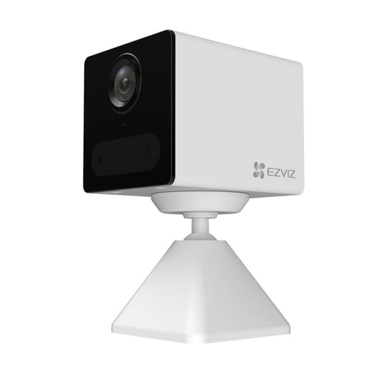 EZVIZ CB2 Mini Wireless Battery Camera in white, features 1080p resolution and secure indoor monitoring.