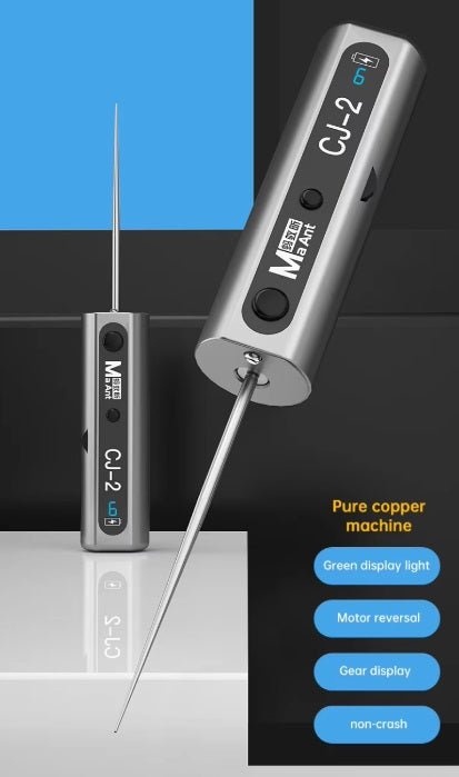 Integrated Glue Remover CJ-2 tool with needle, designed for LCD screen adhesive removal in mobile phone repairs.