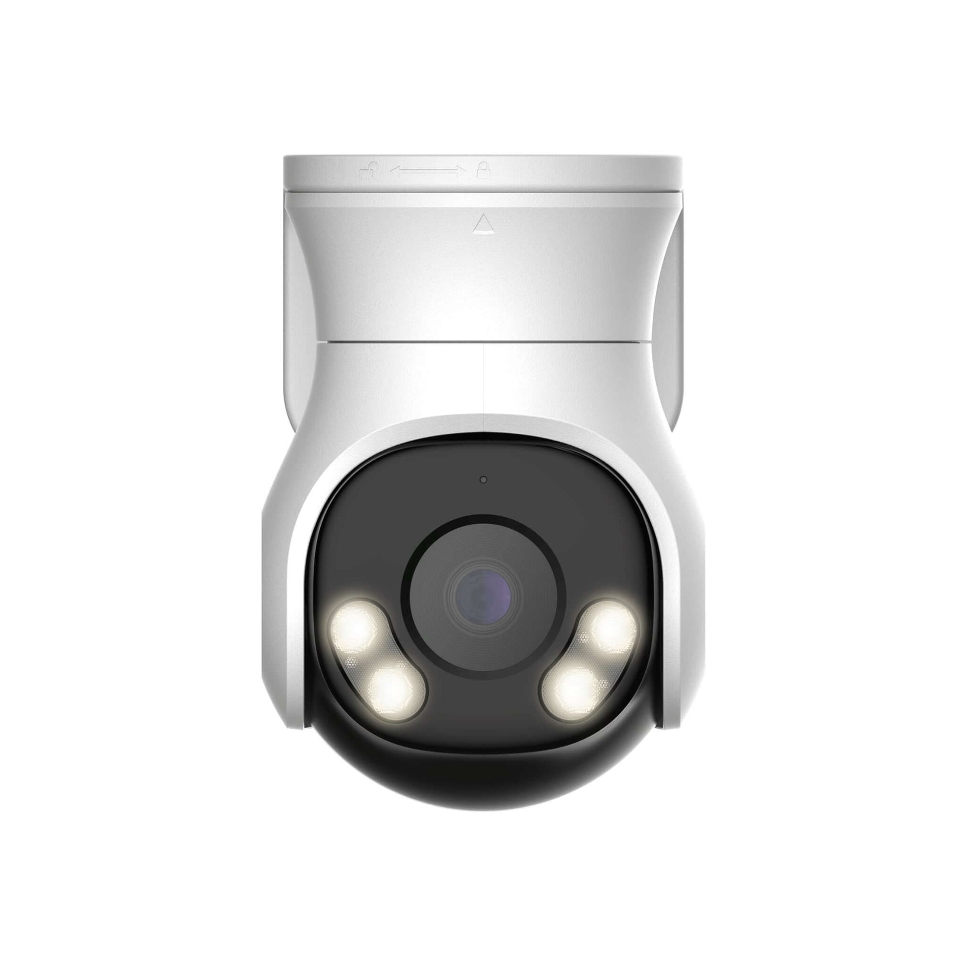 Front view of Dahua HAC-PT1200A-IL-A 2MP Smart Dual Light HDCVI PT camera, showing dual LEDs.