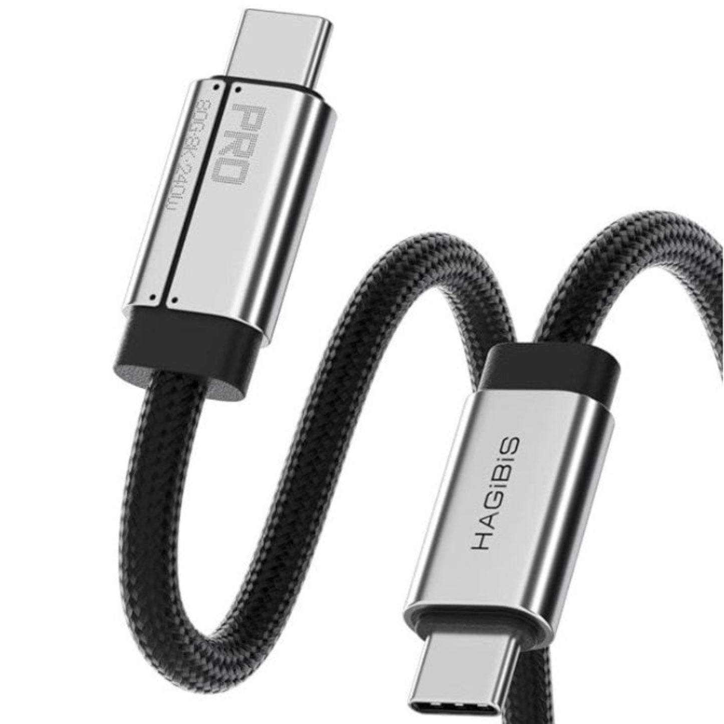 Hagibis USB4 V2 Type-C to Type-C cable showcasing premium durability and performance design.