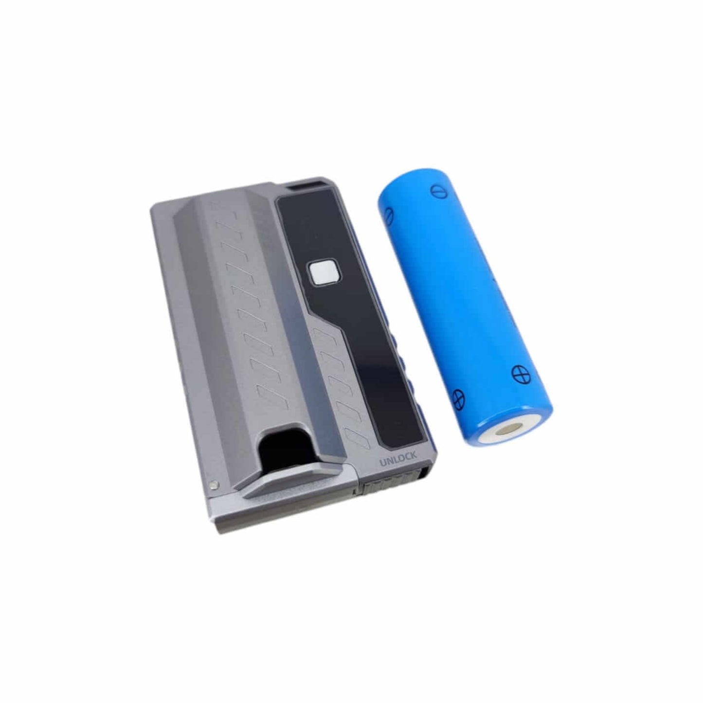 HY-08 Tactical Power Bank with replaceable 21700 battery; portable charging solution.