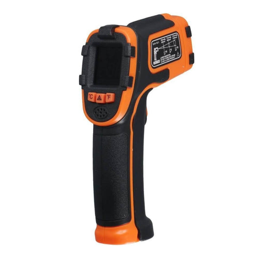 Smart Sensor AR390F infrared thermometer gun, non-contact temperature measurement tool for cooking and industrial use.
