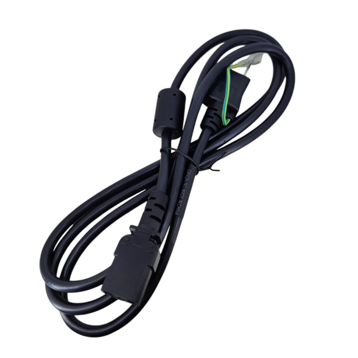 Japan IEC Power Cord 1.5M with Japanese 2 Prong Plug and C13 Connector for PC and printer, black color.