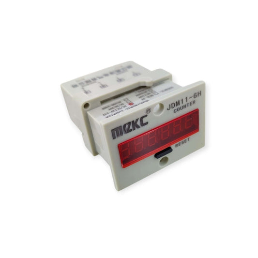 JDM11-6H Digital Electronic Industrial Counter displaying numeric values, designed for industrial automation and counting.