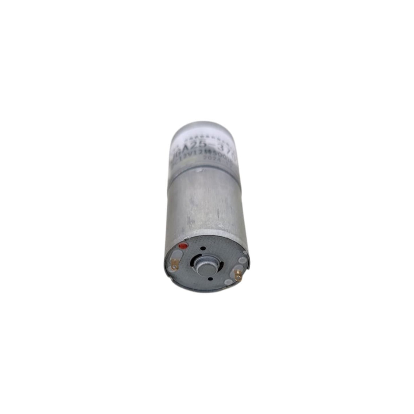 JGA25-370 12V DC gear motor, compact micro reduction motor with 12 RPM, designed for low-speed, high-torque applications.