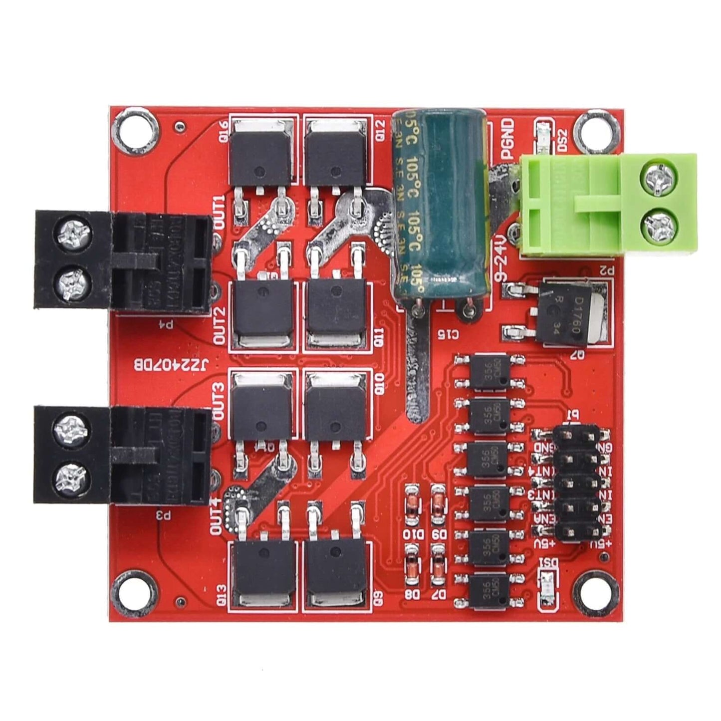 L298 dual H-bridge motor driver module circuit board for controlling two DC motors high power