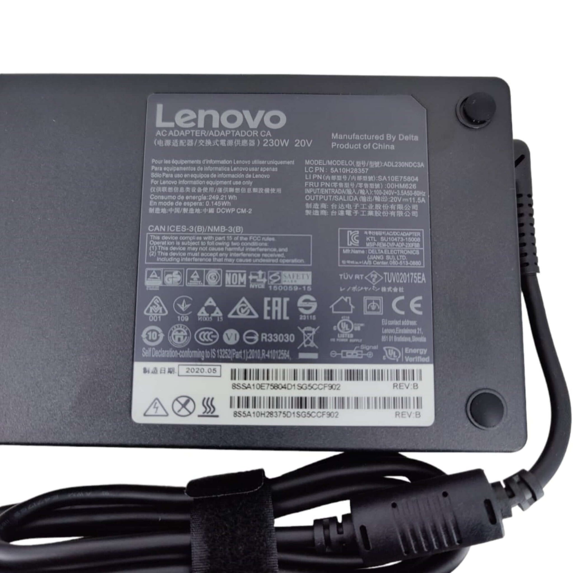Lenovo 230W Laptop Charger - Legion 5 7 Y540 Y740 Y7000 Adapter - Sun Cheong Computer Company Limited
