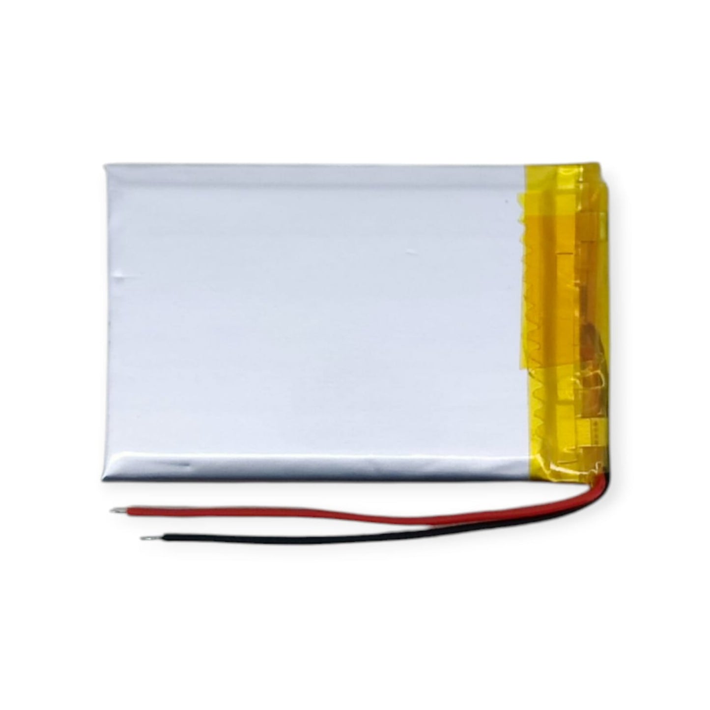 Back view of the 503450 1000mAh LiPo battery pack showing the plain silver casing.
