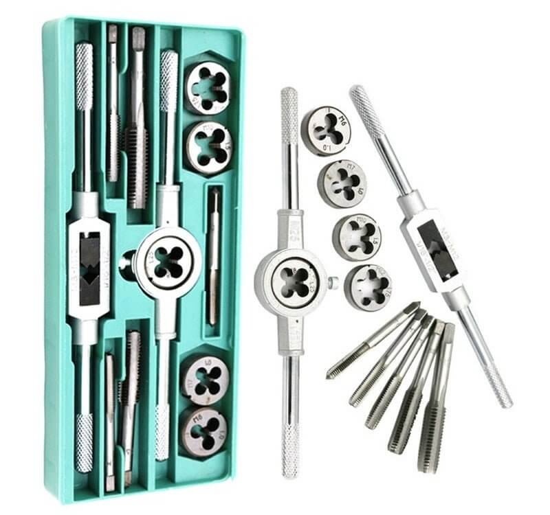 12 - Pc High Carbon Steel Tap and Die Set - Metric Thread Repair Tools - Sun Cheong Computer Company Limited
