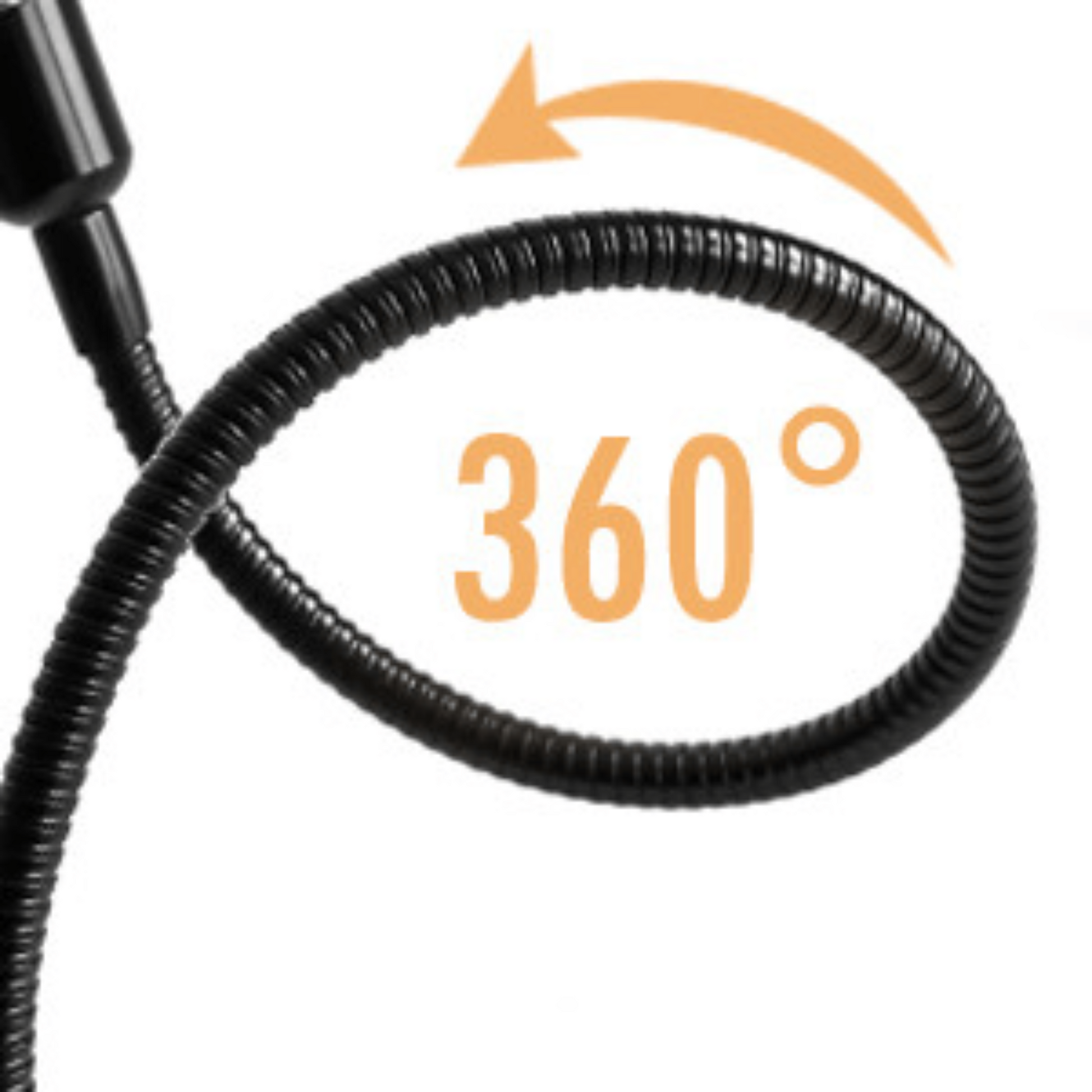 360-degree flexible gooseneck of the multi-functional LED grow light for adjustable positioning.