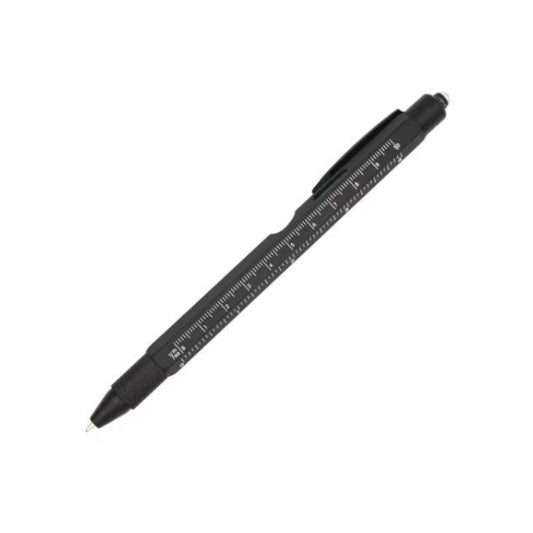 9-in-1 multi-tool pen with ruler, ideal for writing and quick fixes, perfect for DIY and professional use.