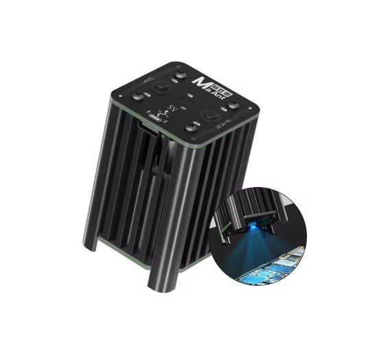 Type-C cooling fan with UV light for fast heat dissipation and dust removal in maintenance tasks.