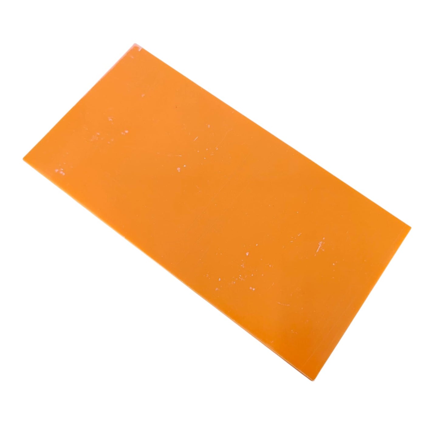 A single orange 100x200x2.3mm acrylic sheet, ideal for DIY projects, crafts, and custom displays.