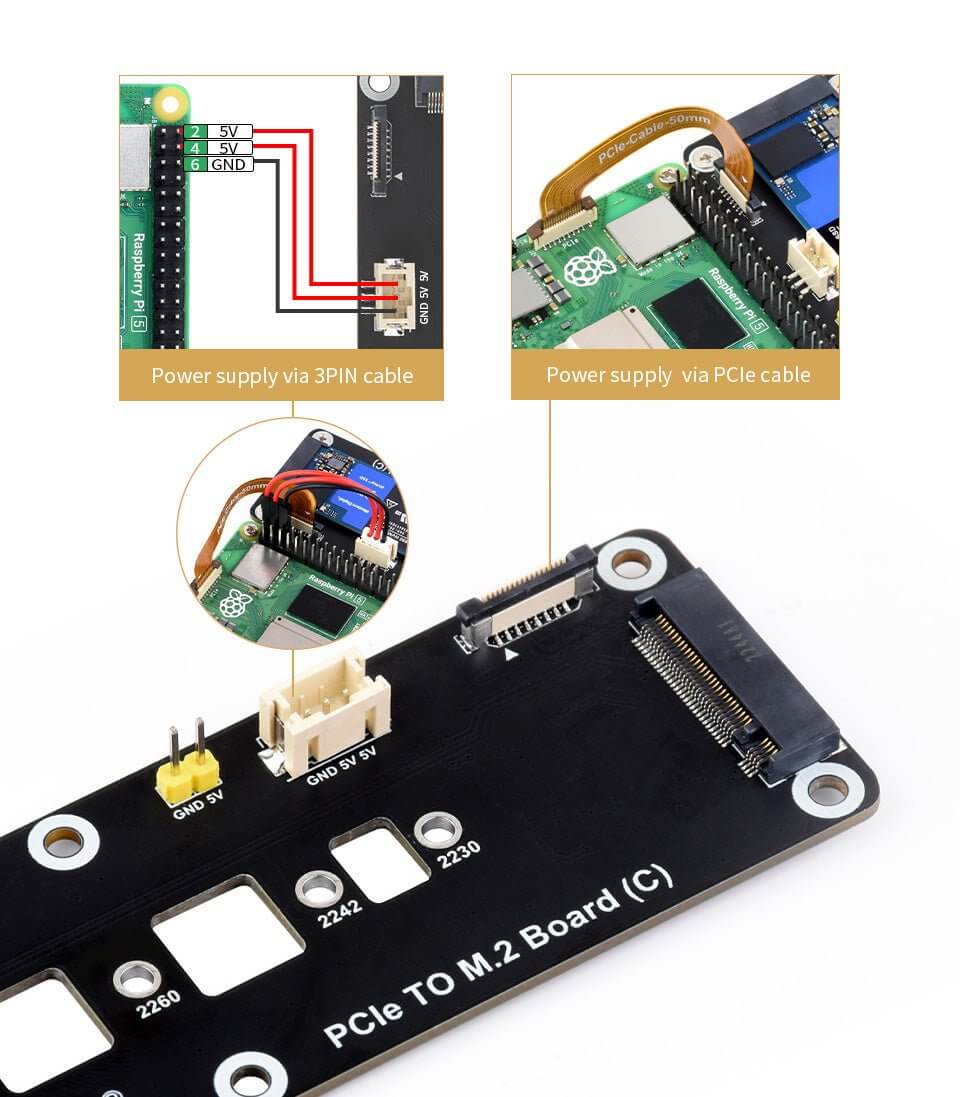 PCIe To M.2 Module for Raspberry Pi 5 - Sun Cheong Computer Company Limited