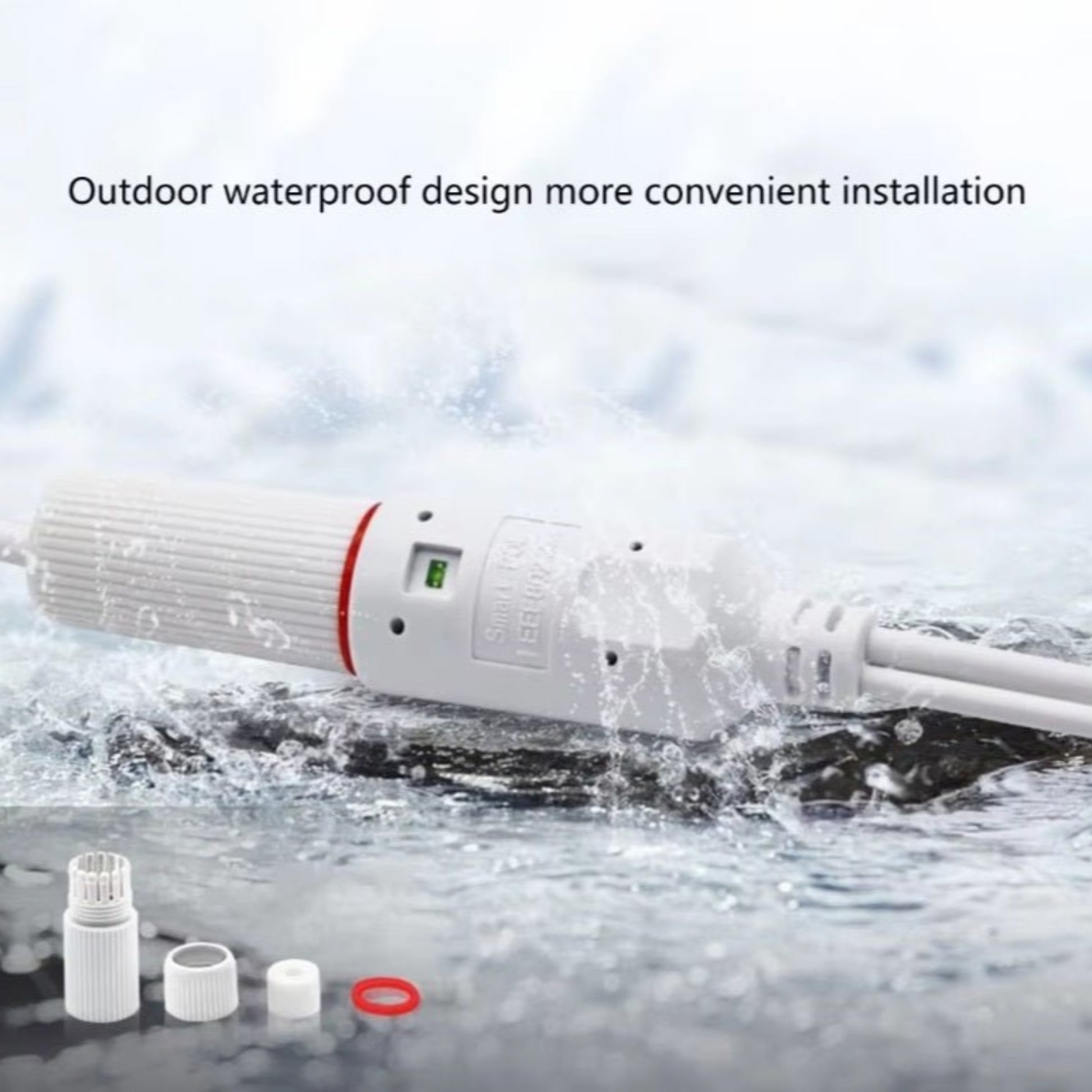 Outdoor waterproof POE splitter adapter for easy installation and protection in wet environments.