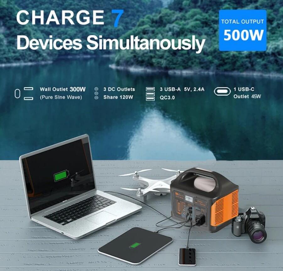 300W Portable Power Station - LiFePO4 Battery | Solar Ready - Sun Cheong Computer Company Limited