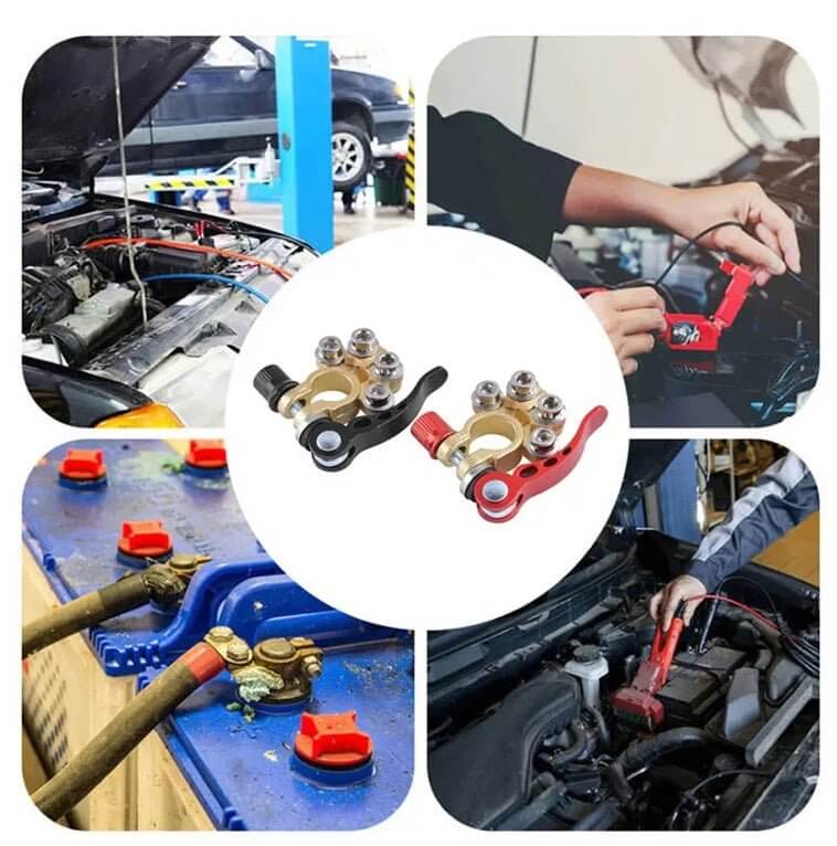 Car Battery Quick Release Terminals for easy installation and maintenance in vehicle battery setups.