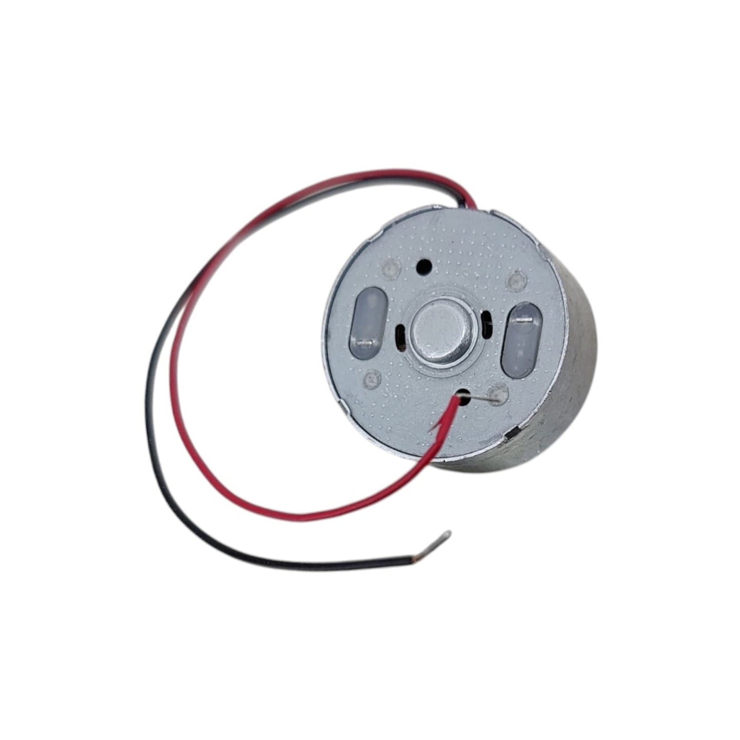 Side profile of compact R300C mini DC motor for DIY projects
