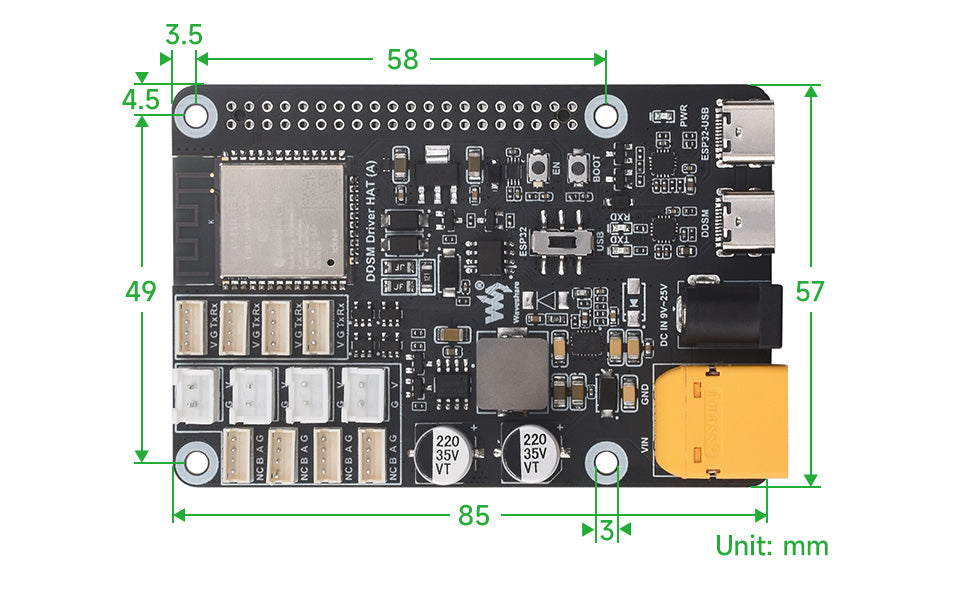 Raspberry Pi Direct Drive Servo Motor Driver Board