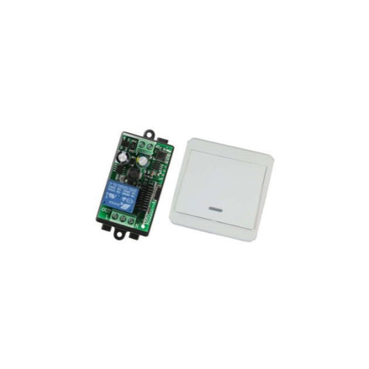 220V 433MHz RF remote control switch and wall panel for wireless lamp control.
