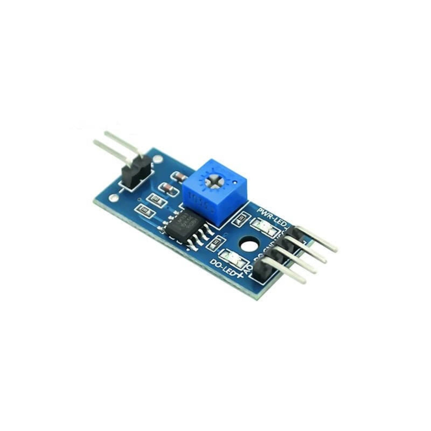 RFP thin film pressure sensor voltage conversion module with adjustable potentiometer and LED indicators.