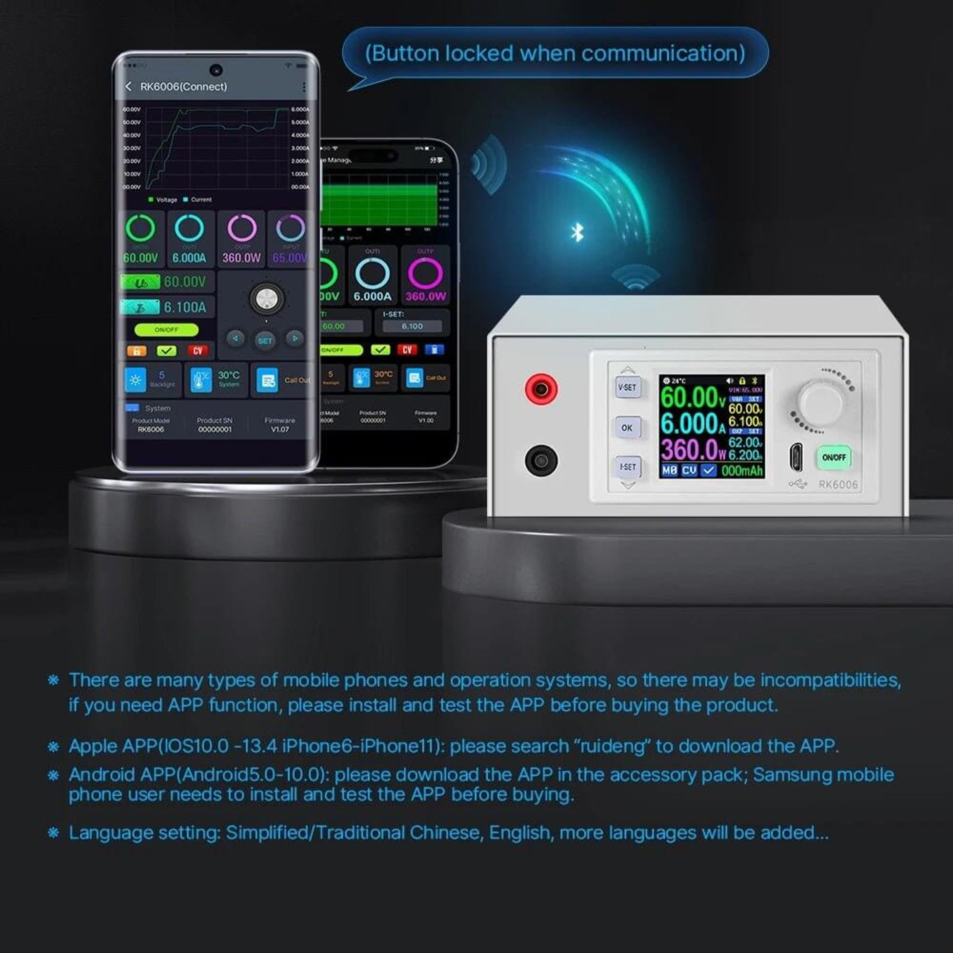 RK6006 - C DC0 - 60V 6A DC POWER SUPPLY - Sun Cheong Computer Company Limited