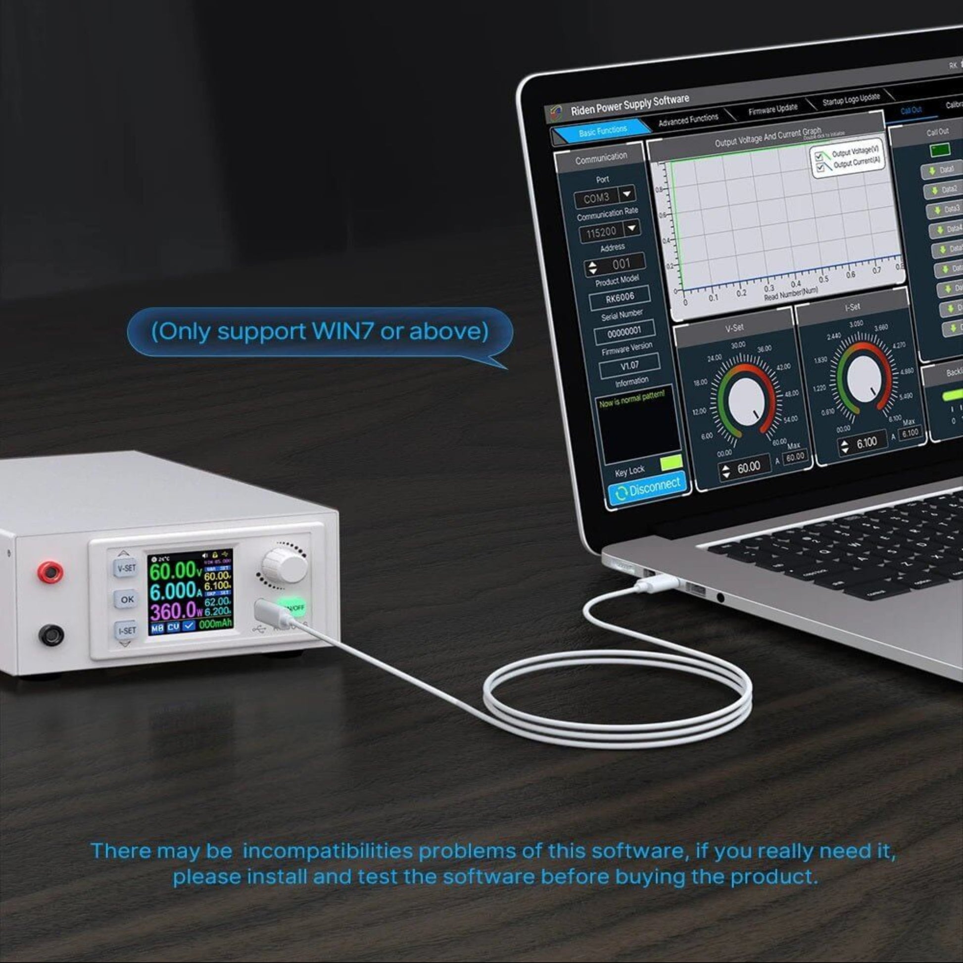 RK6006 - C DC0 - 60V 6A DC POWER SUPPLY - Sun Cheong Computer Company Limited