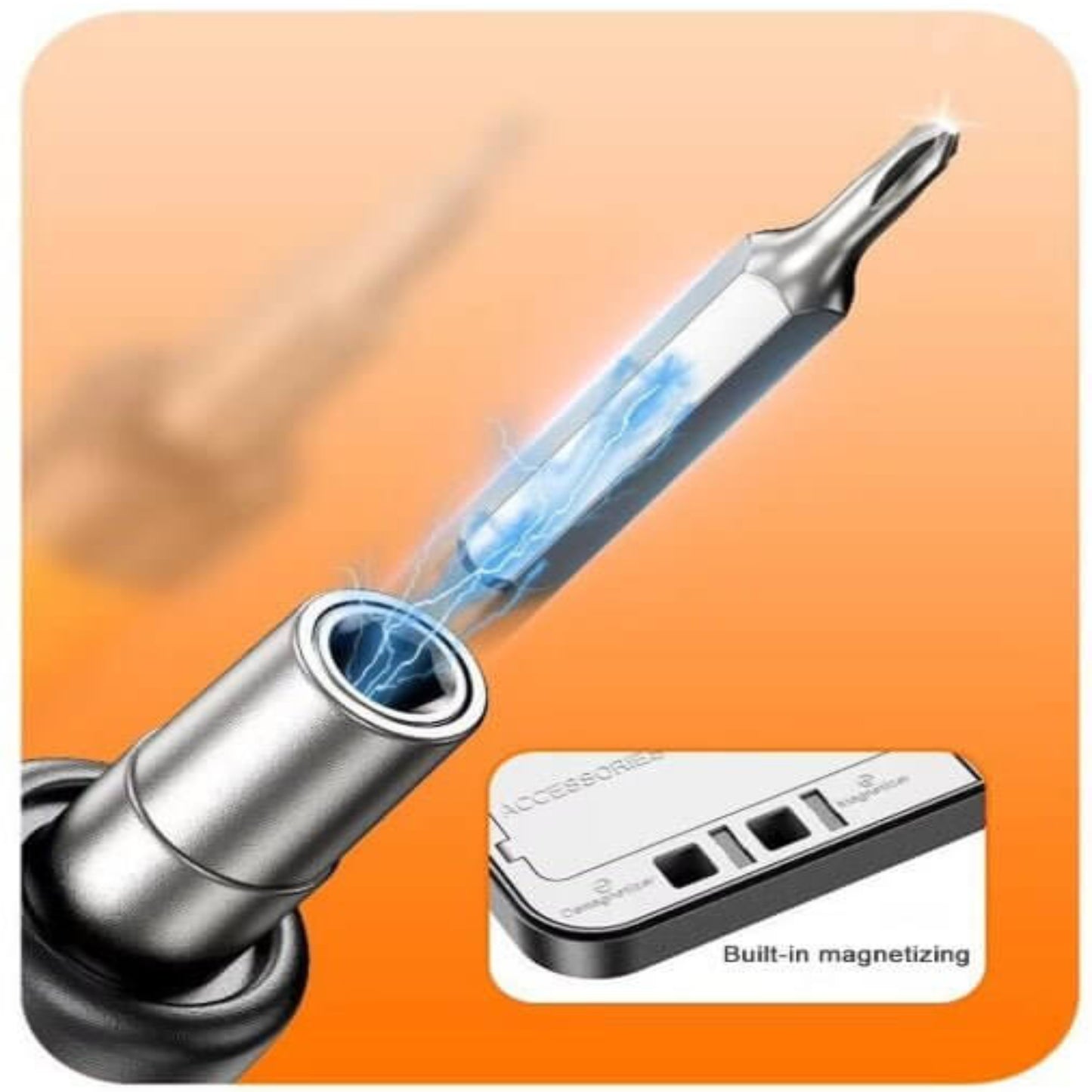 46-in-1 electric screwdriver with built-in magnetizing feature for precise electronic repairs.