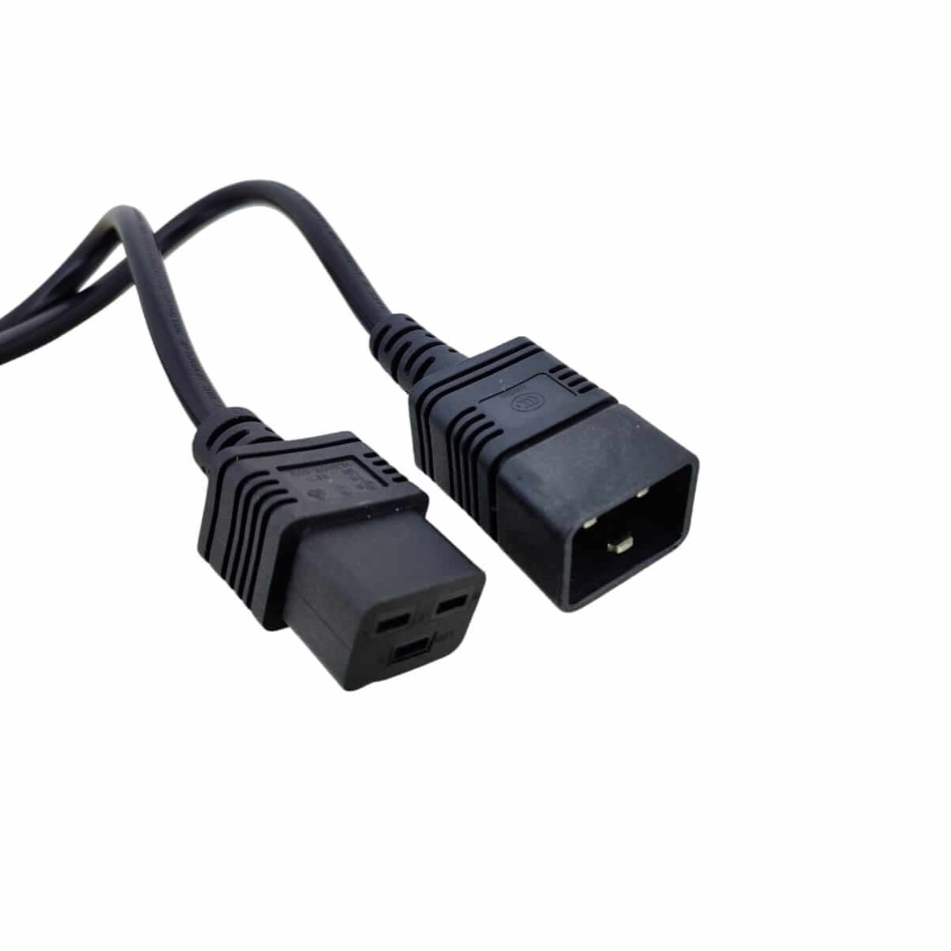 C19 to C20 power extension cable, 1.5M length, ideal for server rack connectivity.