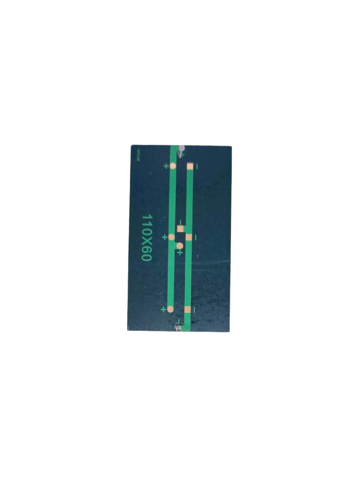 Mini solar panel 6V 1W polysilicon module for DIY projects, measuring 110mm x 60mm, ideal for powering small electronics.