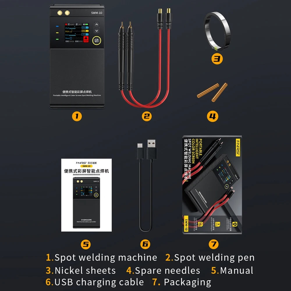 Fnirsi Portable Intelligent Color Screen Spot Welding Machine