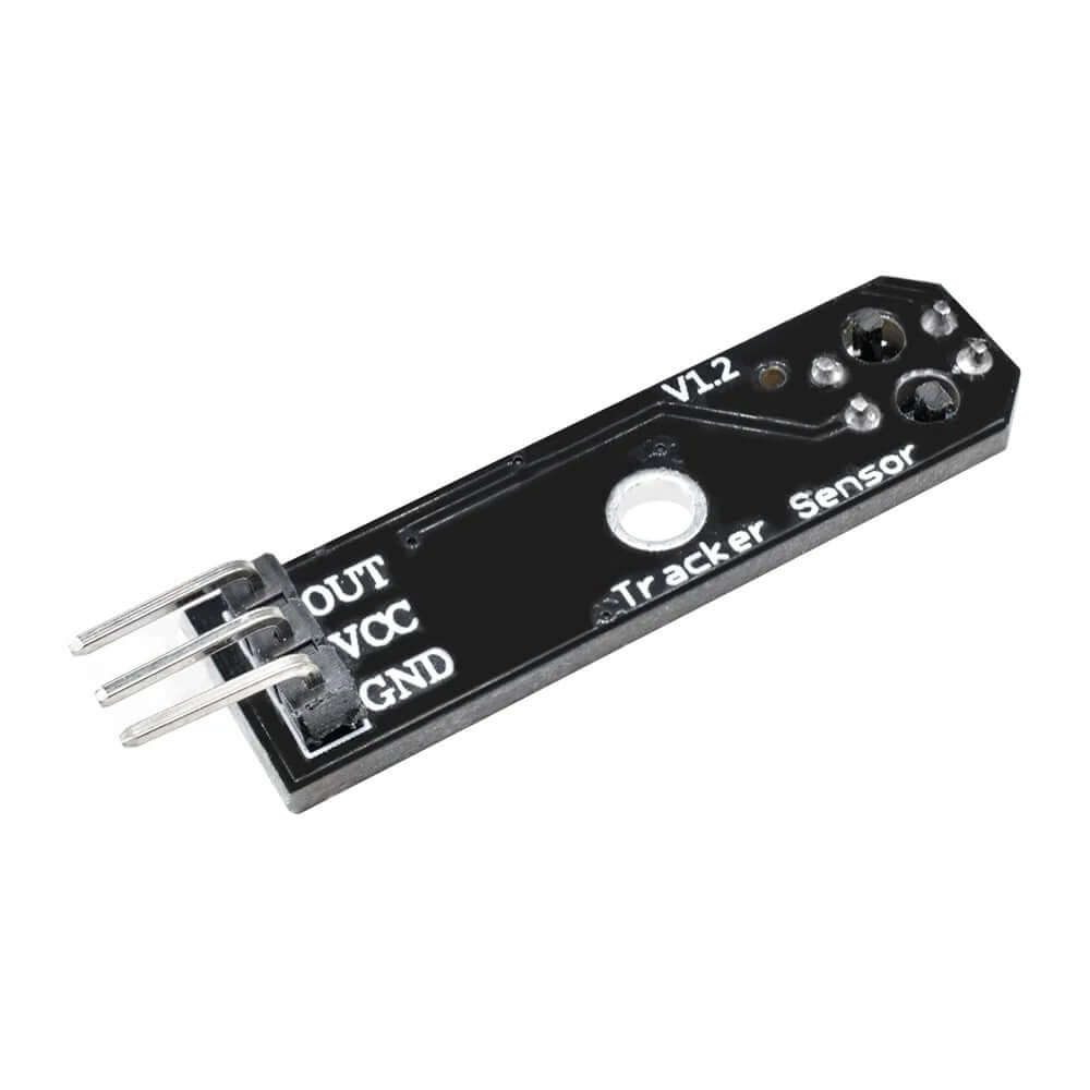TCRT5000 Tracking Module for Arduino with IR reflection sensor and three connection pins for tracking applications.