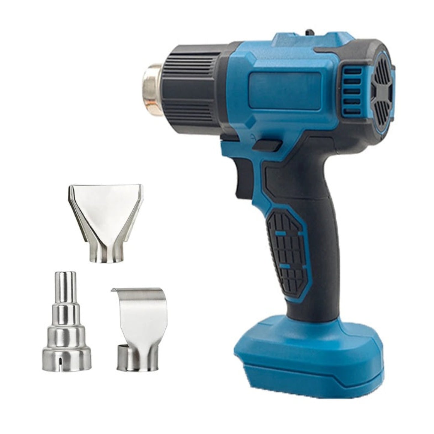 Three stainless steel nozzles for different heat gun applications