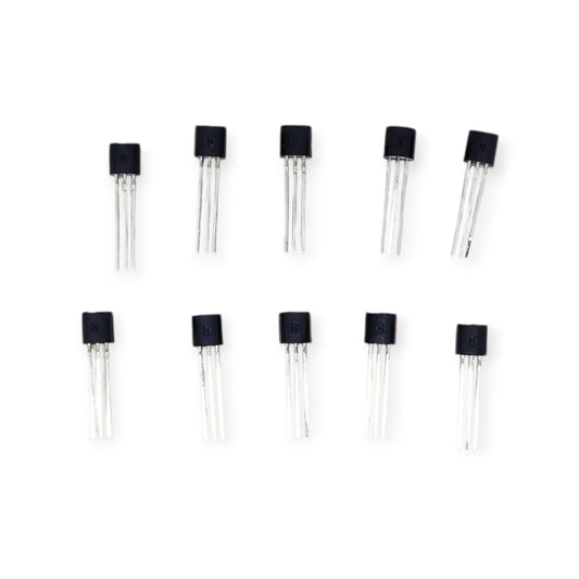 A pack of ten TL431A precision shunt regulators in a TO-92 package, arranged on a white background.