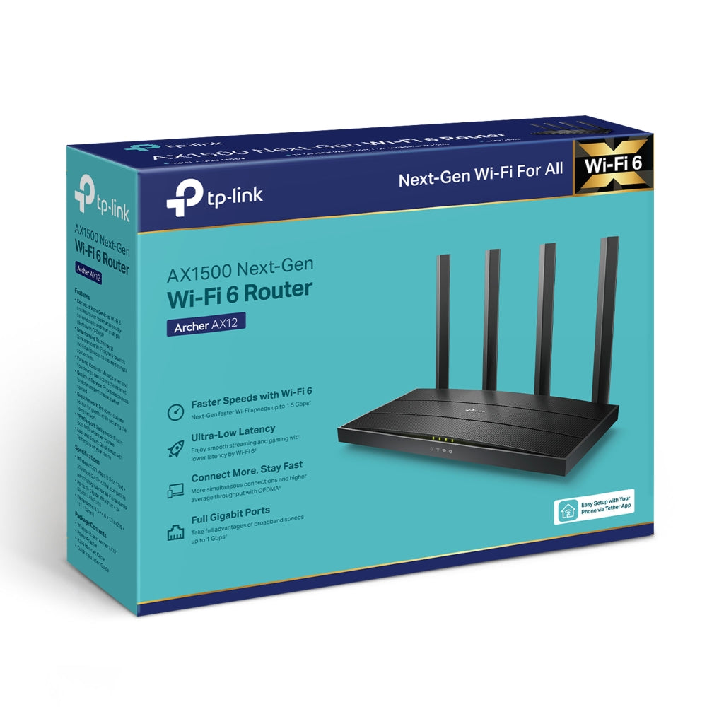 Tp-link Archer AX12 AX1500 Wi-Fi 6 路由器/分享器