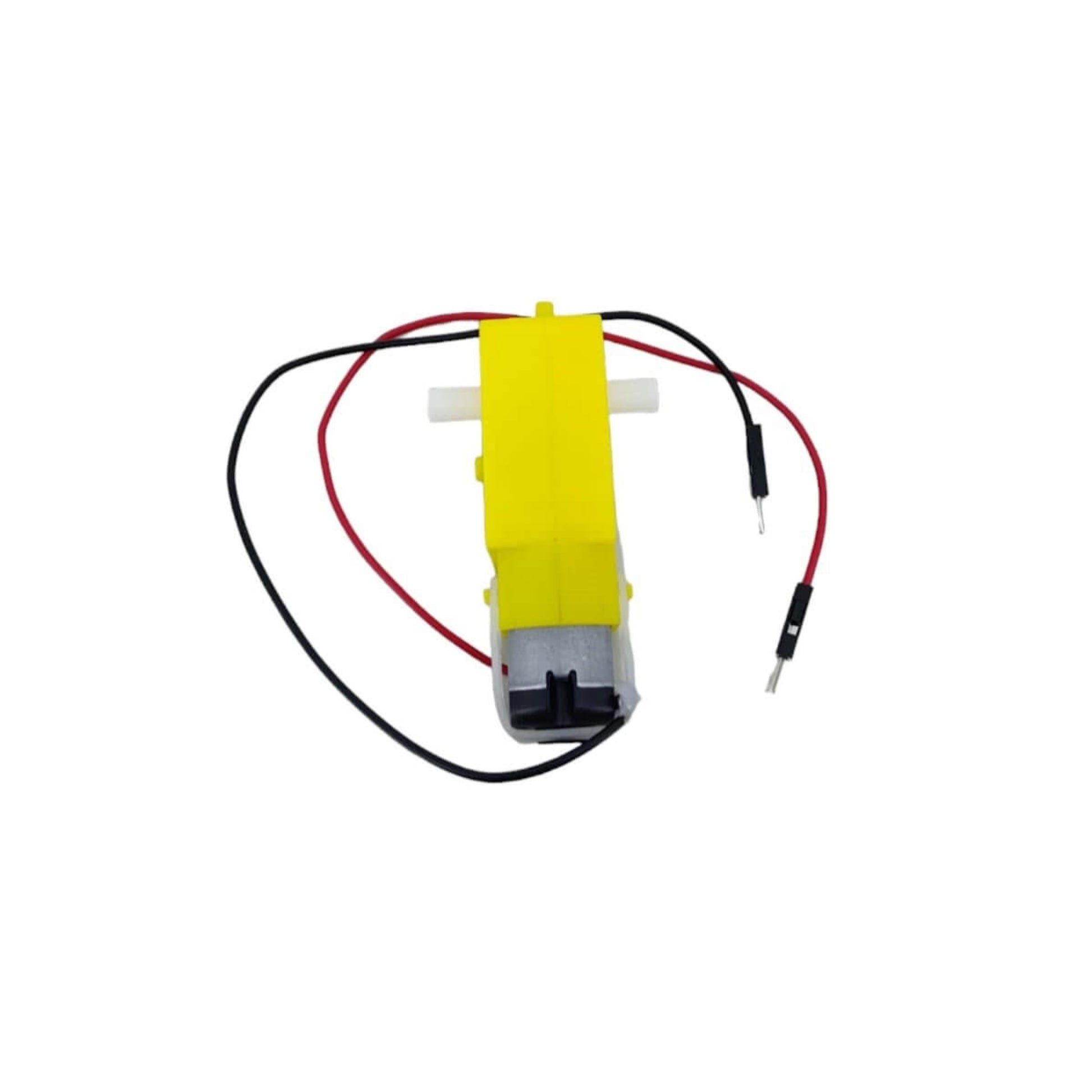 TT DC gear motor with Dupont male cable for robot intelligent car toy, dimensions 7x2.2x1.8cm, lightweight and versatile.