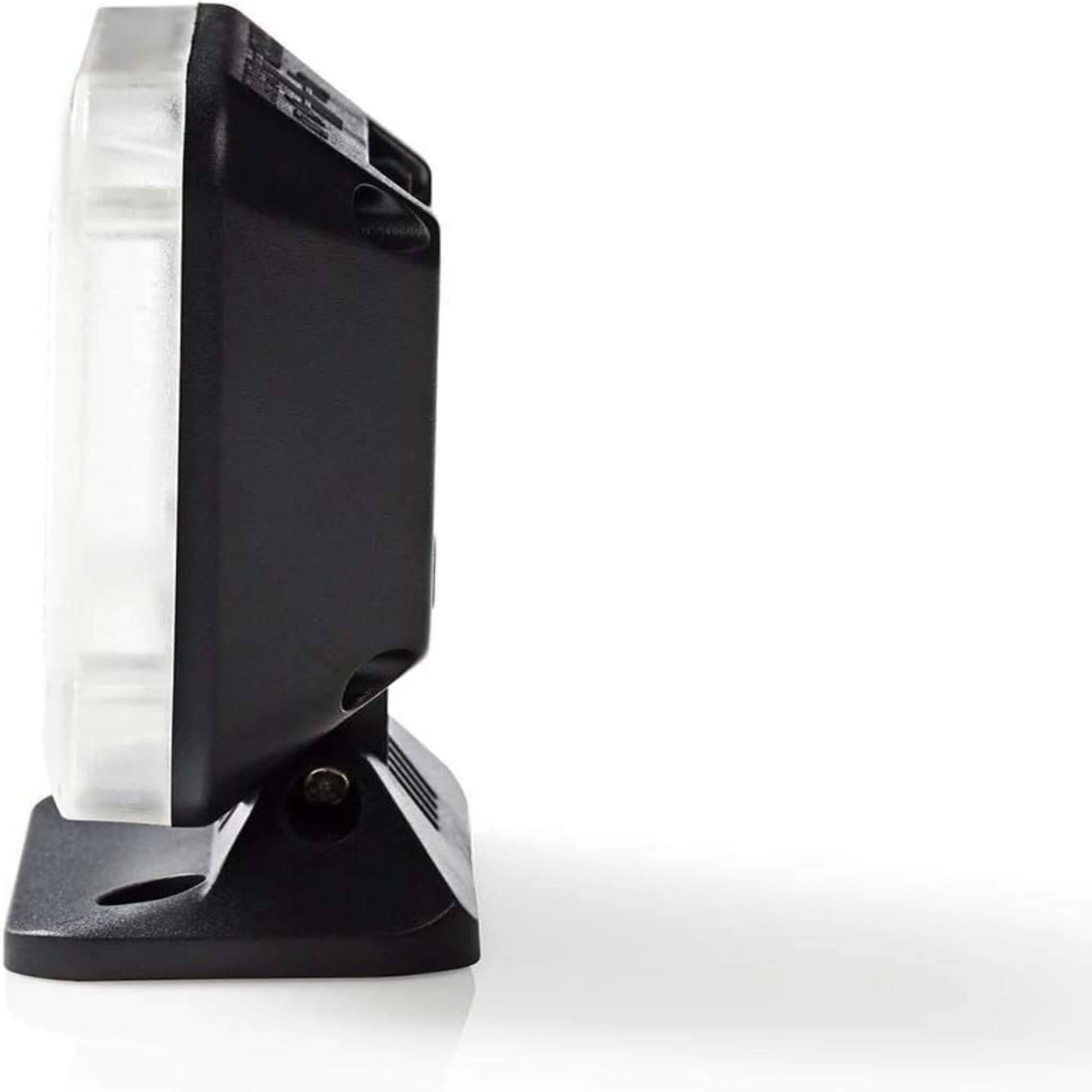 Side view of a Simulator Home Security Light with flashing LED, designed to deter intruders with realistic light patterns.